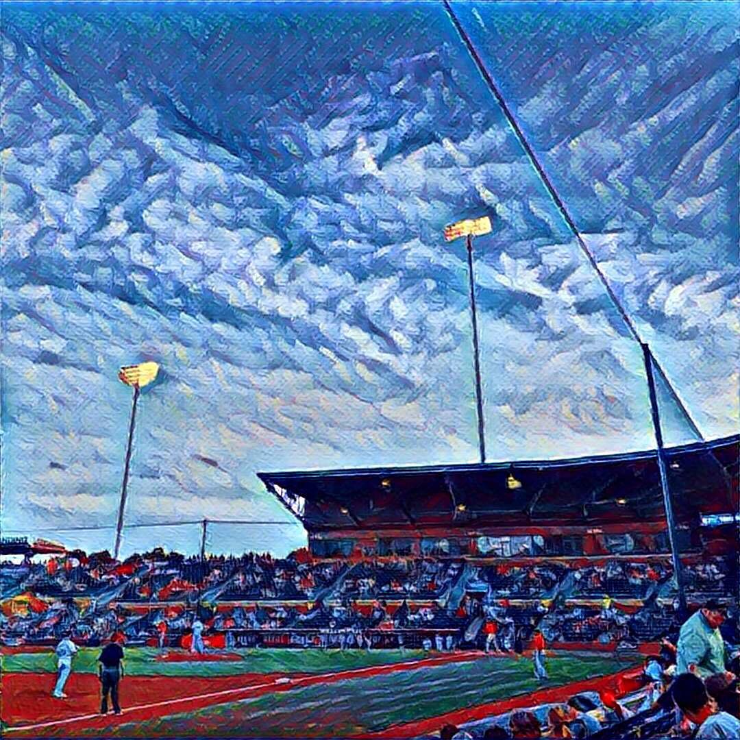 A beautiful night for baseball.