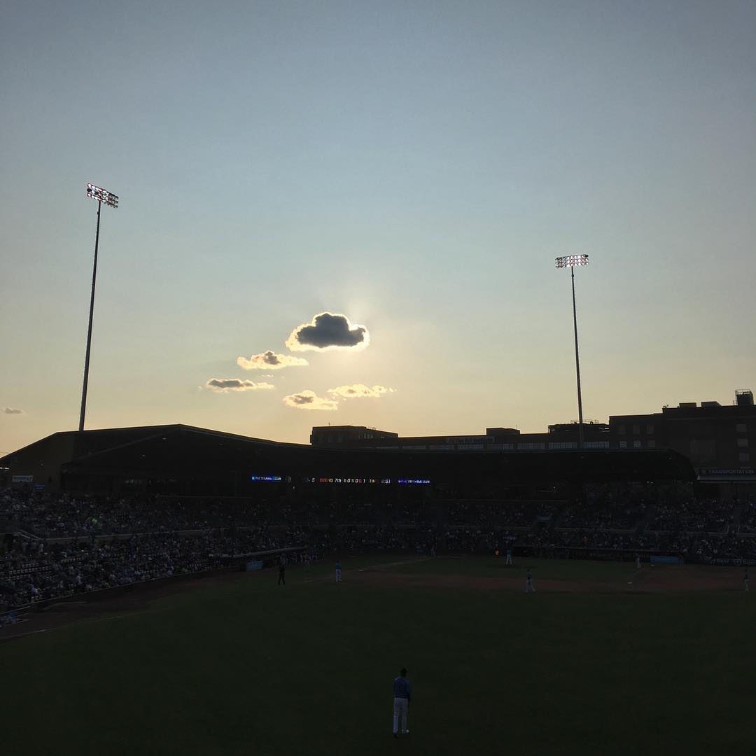 The sun sets on the @durhambulls 2017 regular season