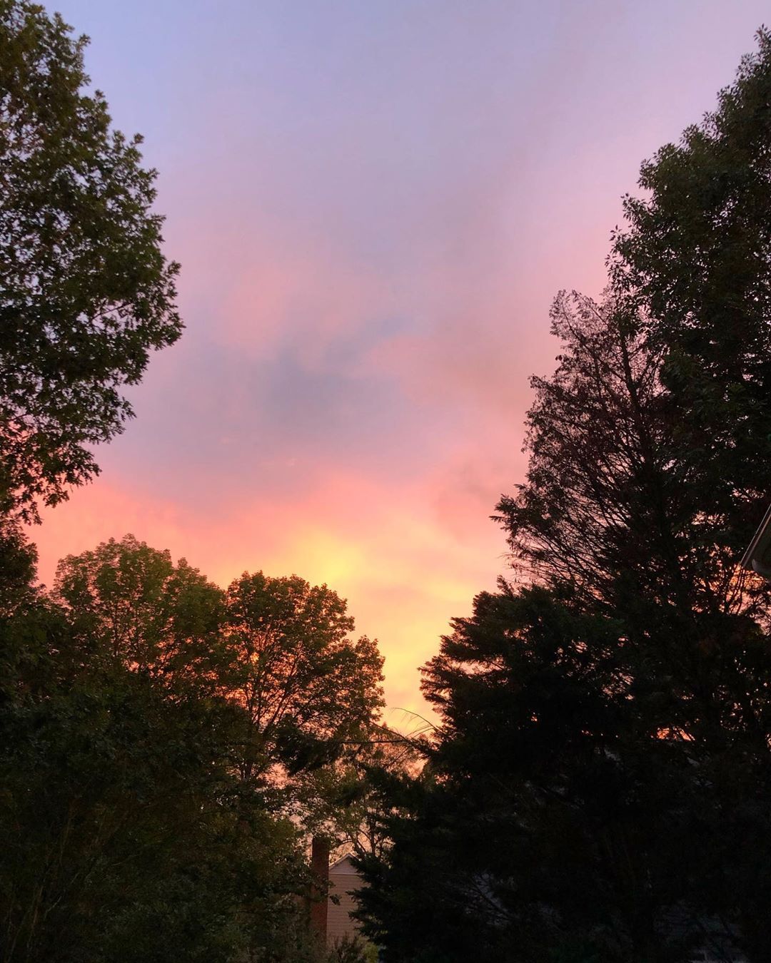 Dying embers of daylight.